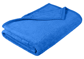 Přikrývka Korall micro - modrá - 100x150 cm