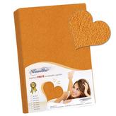 Prostěradlo froté - sv oranžová - 180x200 cm