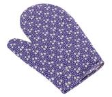 Kuchyňská chňapka - fialová kytička - chňapka 28x18 cm