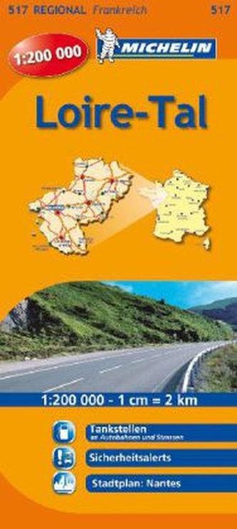 Michelin Karte Loire-Tal. Pays de la Loire