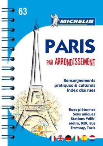 Michelin Karte Paris par arrondissement
