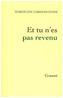 Et tu n'es pas revenu. Und du bist nicht zurückgekommen, französische Ausgabe