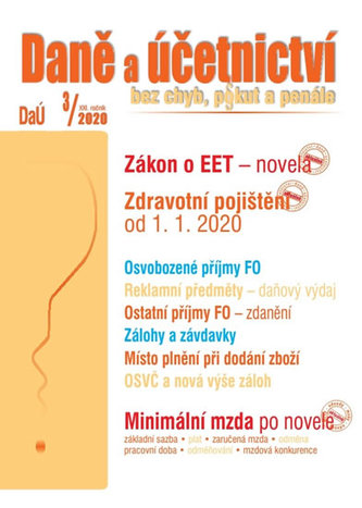 Daně a účetnictví bez chyb, pokut a penále 3/2020