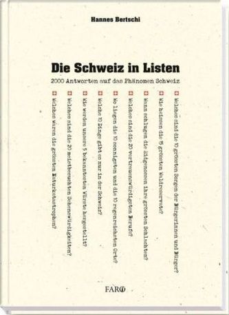 Die Schweiz in Listen