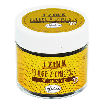 Embosovací prášek IZINK - zlatý, 25 ml