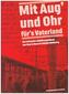 'Mit Aug und Ohr für's Vaterland'