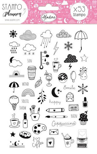 Aladine diářová razítka StampoPlanner - holčičí