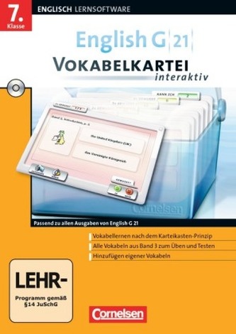 7. Klasse, Vokabelkartei interaktiv, CD-ROM