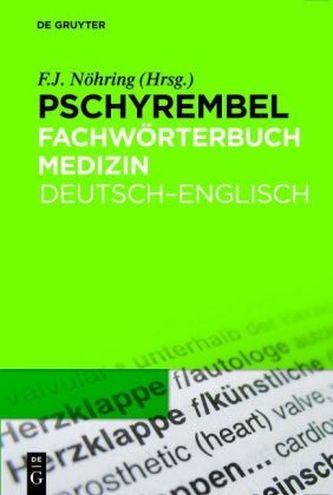 Pschyrembel Fachwörterbuch Medizin, Deutsch-Englisch