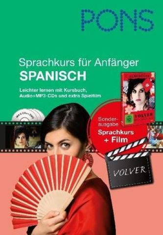 PONS Sprachkurs für Anfänger Spanisch, m. 2 MP3-CDs u. DVD-Video