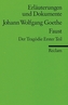 Johann Wolfgang Goethe 'Faust', Der Tragödie Erster Teil