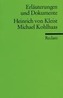 Heinrich von Kleist 'Michael Kohlhaas'