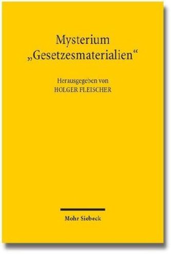 Mysterium 'Gesetzesmaterialien'
