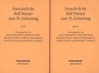 Festschrift für Rolf Stürner zum 70. Geburtstag, 2 Bde.