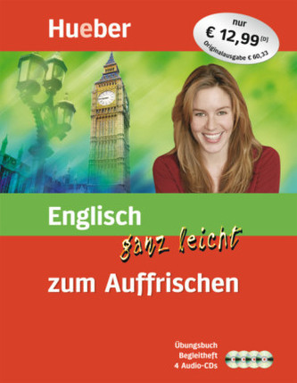 Englisch ganz leicht zum Auffrischen, Übungsbuch, Begleitheft u. 4 Audio-CDs