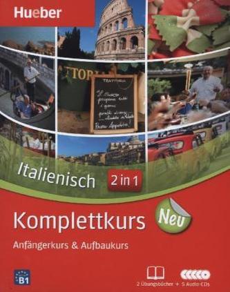 Komplettkurs Italienisch neu, 2 Übungsbücher + 5 Audio-CDs