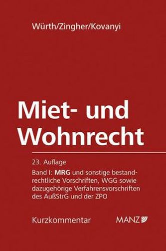 Miet- und Wohnrecht (f. Österreich). Bd.1