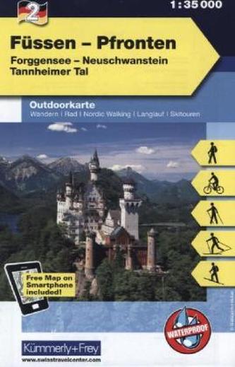 Kümmerly & Frey Outdoorkarte Füssen - Pfronten