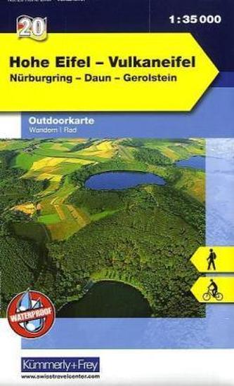 Kümmerly & Frey Outdoorkarte Hohe Eifel, Vulkaneifel