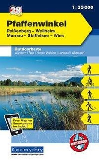 Kümmerly & Frey Outdoorkarte Pfaffenwinkel