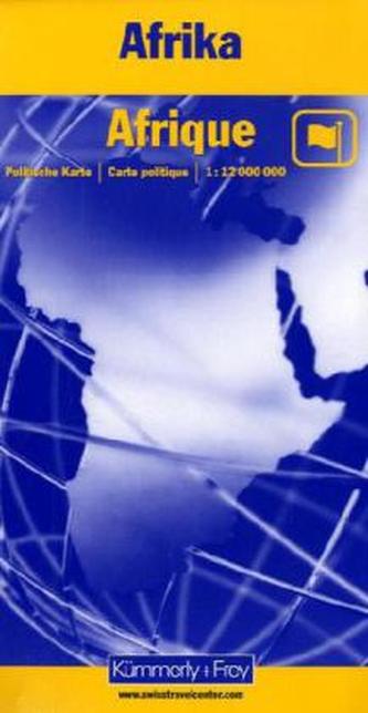 Kümmerly & Frey Karte Afrika. Afrique. Africa