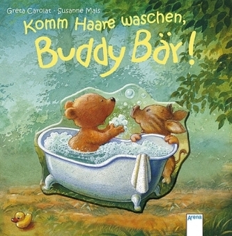 Komm Haare waschen, Buddy Bär!