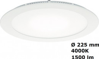 ZOE tenký zapuštěný downlight 210 1500lm 18W 4000K IP44