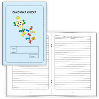 Žákovská knížka 4. ročník - slovní hodnocení (modrá)