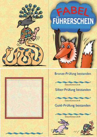 Der Fabel-Führerschein, Klassensatz Führerscheine