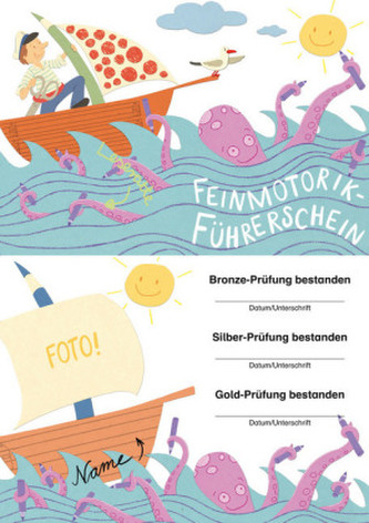 Der Feinmotorik-Führerschein, Klassensatz Führerscheine