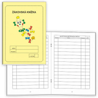 Žiacka knižka 2. ročník - známkovanie (žltá)