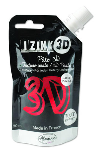 IZINK 3D reliéfní pasta 80 ml/tulip, perleťová červená IZINK 3D reliéfní pasta 80 ml/tulip, perleťová červená