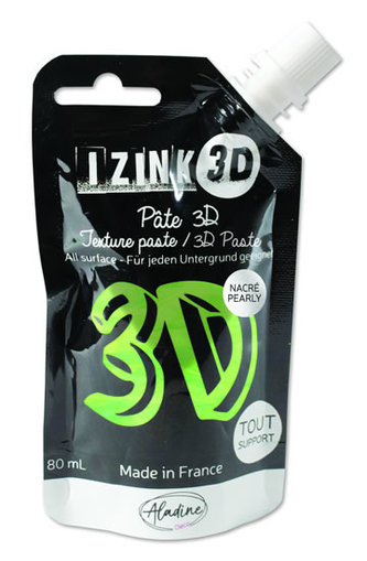 IZINK 3D reliéfní pasta 80 ml/cactus, perleťová světle zelená IZINK 3D reliéfní pasta 80 ml/cactus, perleťová světle zelená