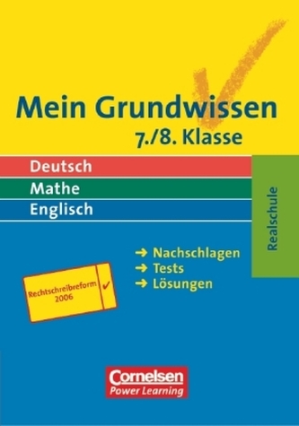 Mein Grundwissen, Realschule 7./8. Klasse