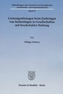 Leistungsstörungen beim Einbringen von Sacheinlagen in Gesellschaften mit beschränkter Haftung.