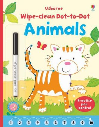 Wipe-clean Dot-to-dot Animals, w. pen