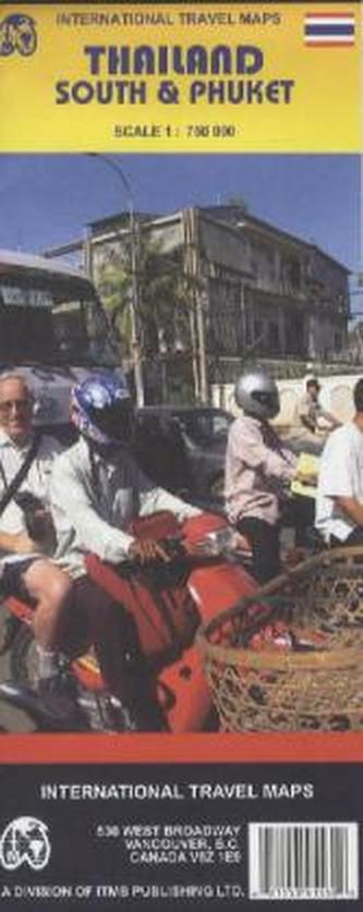 International Travel Map ITM Thailand South & Phuket