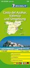 Michelin Karte Costa del Azahar, Valencia und Umgebung. Environs de Valence