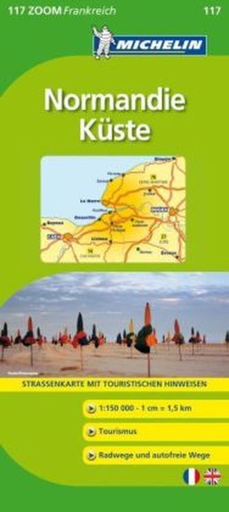 Michelin Karte Normandie Küste. Normandie cotiere