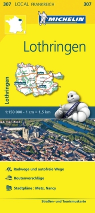 Michelin Karte Lothringen