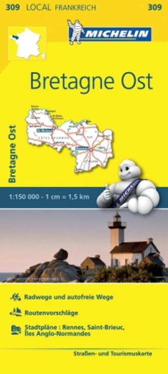 Michelin Karte Bretagne Ost