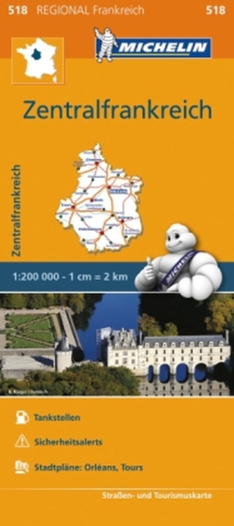 Michelin Karte Zentralfrankreich