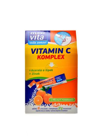 Maxivita vitamín C acerola+zinek+šípek 16x32g -