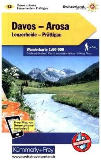 Kümmerly & Frey Karte Davos - Arosa