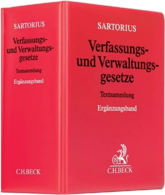 Sartorius 1 Verfassungs- und Verwaltungsgesetze, Ergänzungsband, zur Fortsetzung
