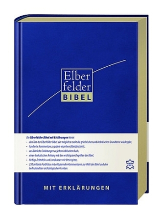 Elberfelder Bibel mit Erklärungen - Leder, Goldschnitt