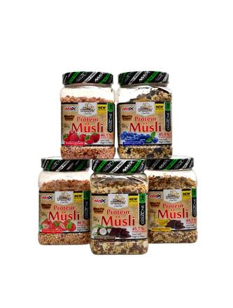 Protein musli 500 g - malina-vanilka