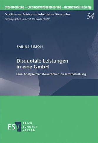 Disquotale Leistungen in eine GmbH