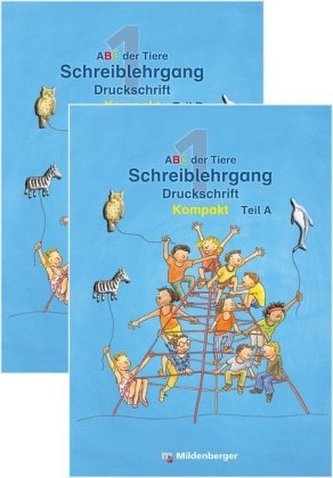 1. Schuljahr, Schreiblehrgang Teil A und B, Kompakt - Förderausgabe, 2 Hefte