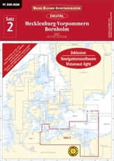 Delius Klasing-Sportbootkarten Mecklenburg-Vorpommern - Bornholm, DVD-ROM, Ausgabe 2016
